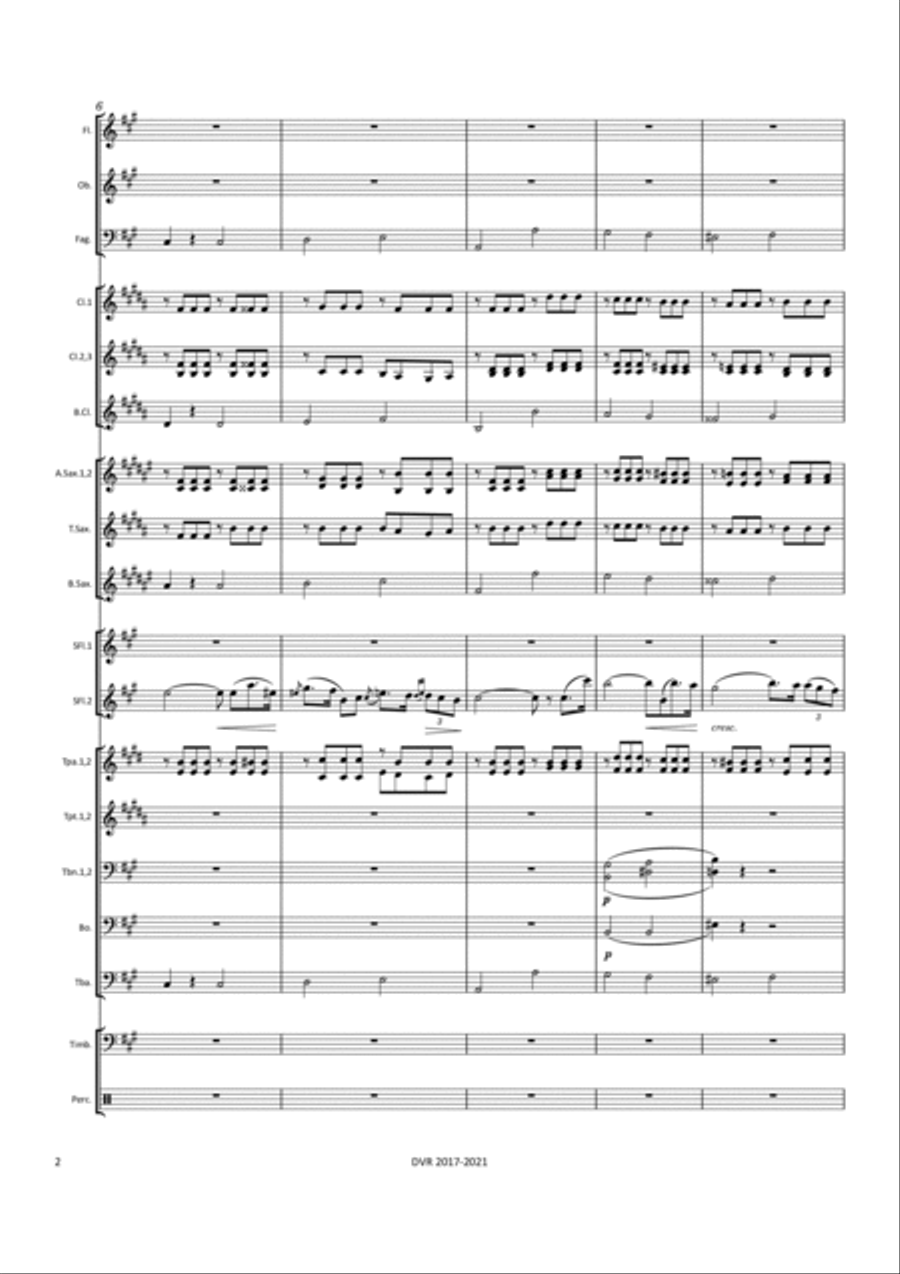 Doppler - Andante et Rondó - 2 flutes (or Flute and Clarinet) and Concert Band Concert Band scores gallery preview page 4