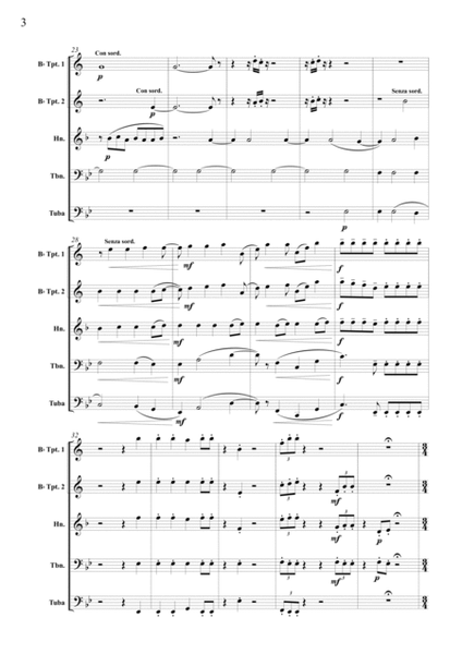 Tale of a White Pigeon for Brass Quintet image number null