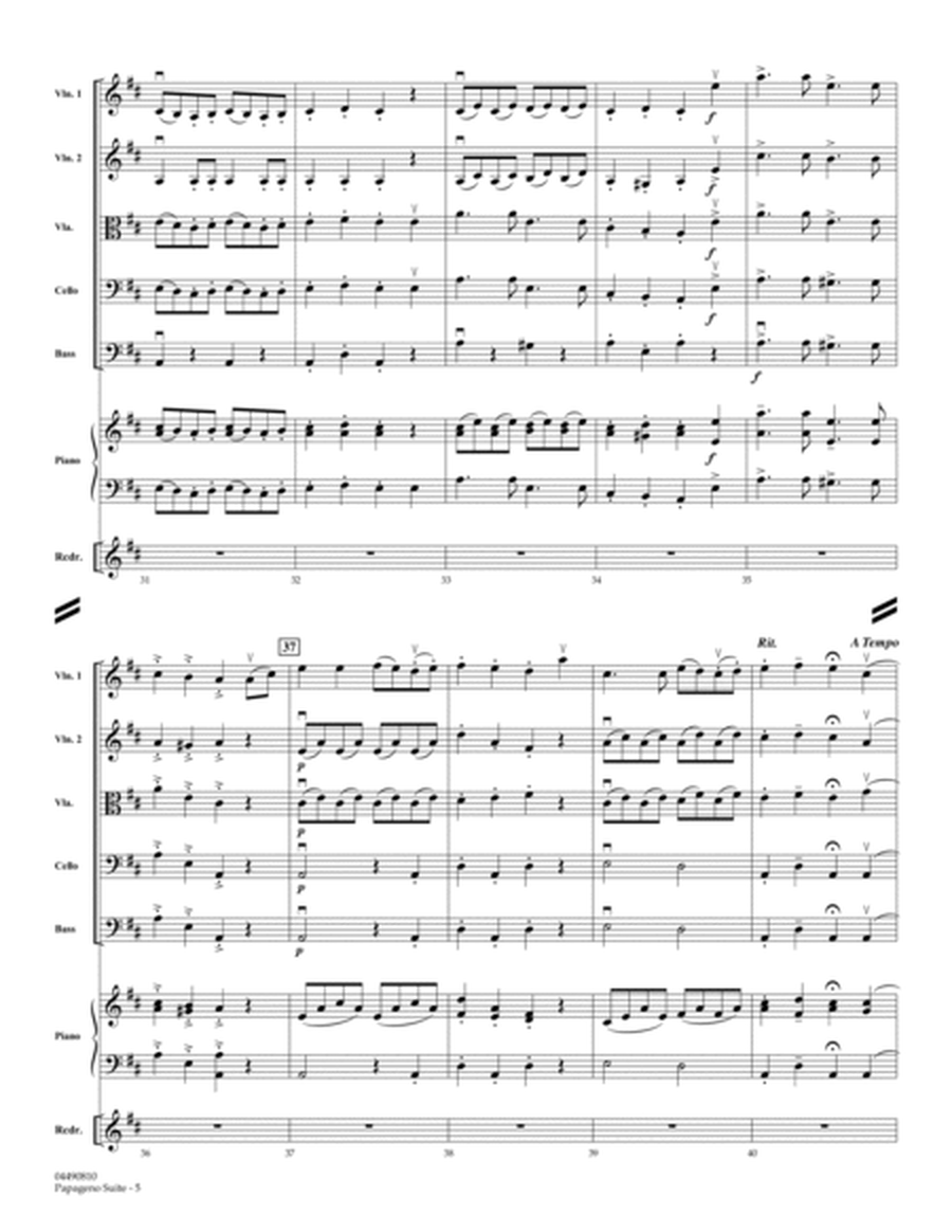 Papageno Suite - Full Score