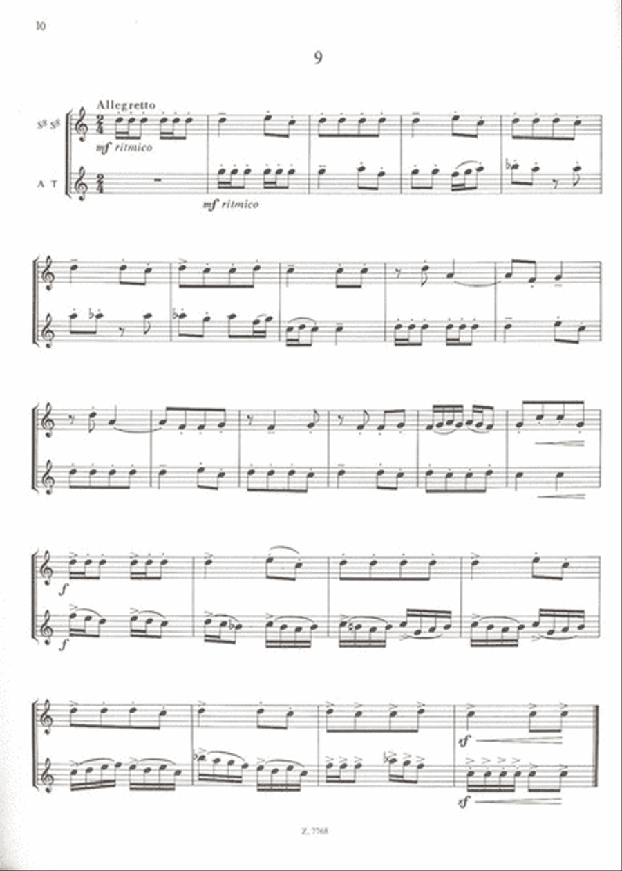 Ungarische Kinderlieder für zwei und drei Blockf Recorder scores gallery preview page 3