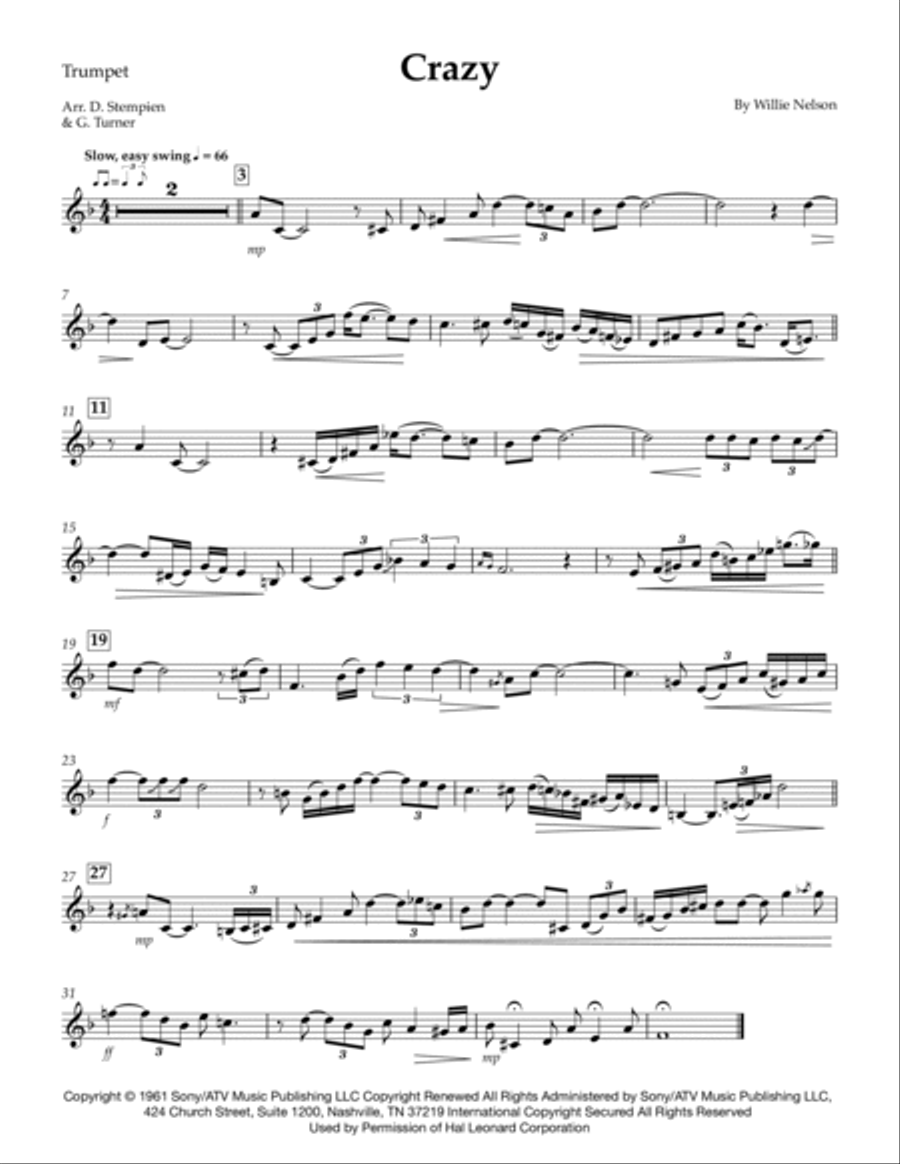 Crazy B-Flat Trumpet scores gallery preview page 3