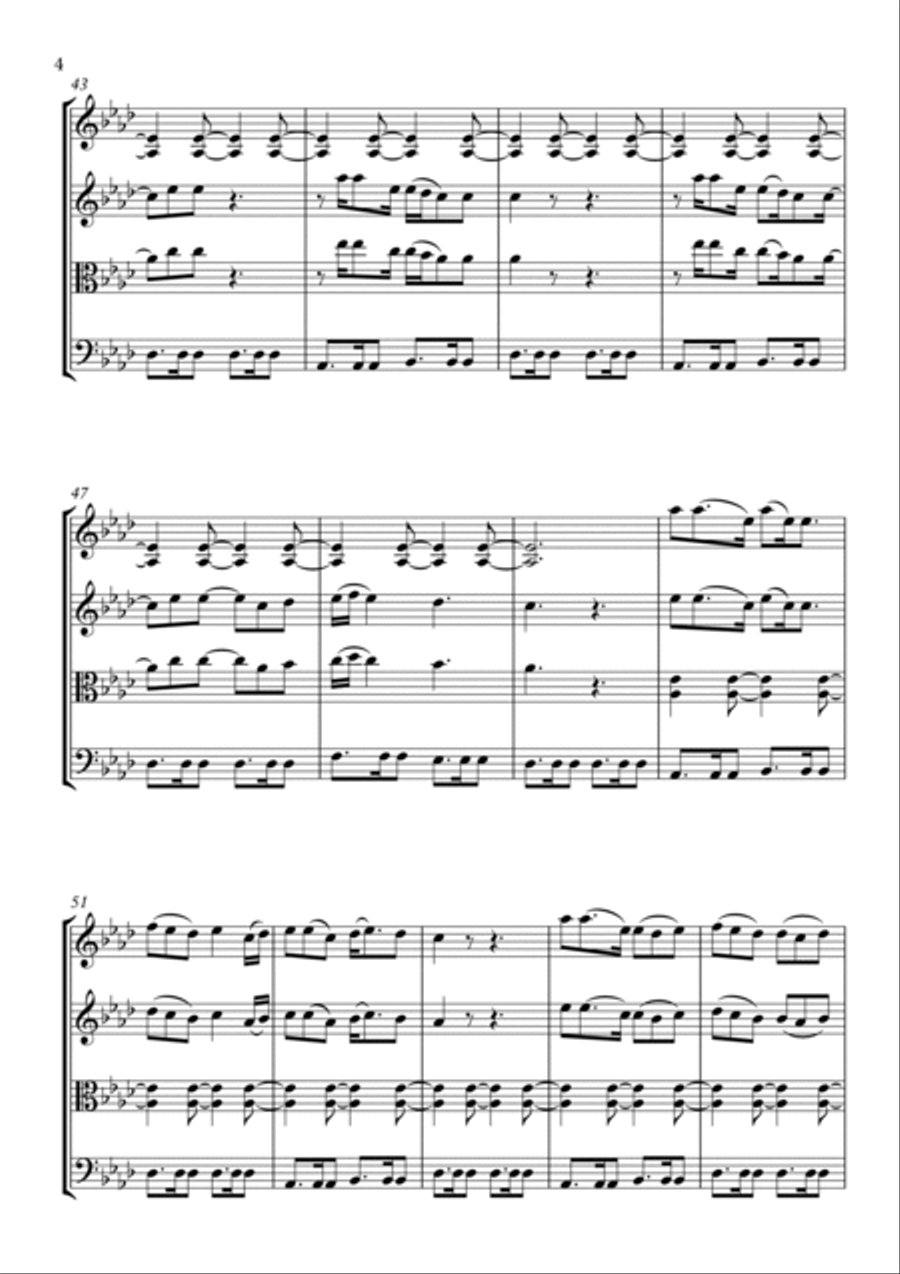 Tenerife Sea Tenerife Sea String Quartet scores gallery preview page 4