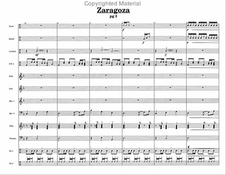 Zaragoza Percussion Ensemble scores gallery preview page 5