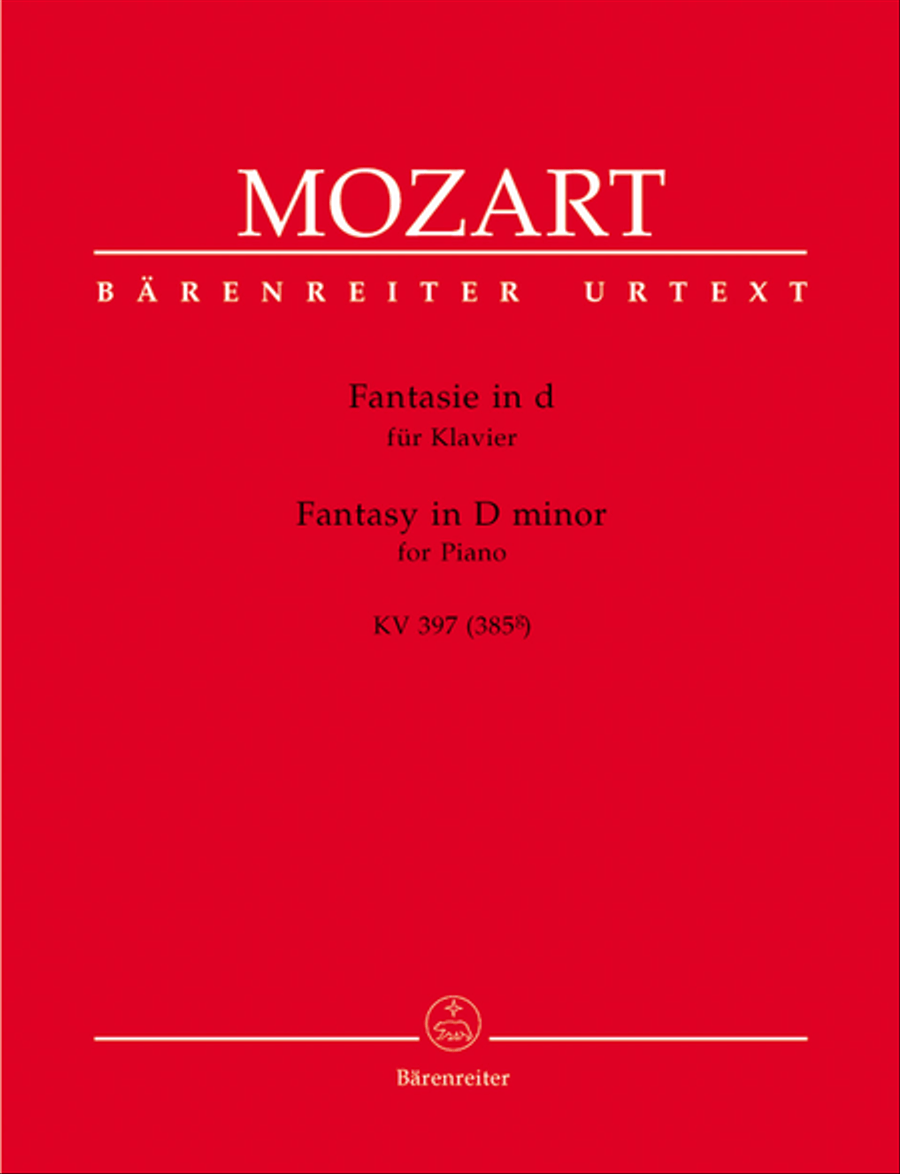 Fantasy for Piano in D minor K. 397 (385g) Piano Solo scores gallery preview page 1