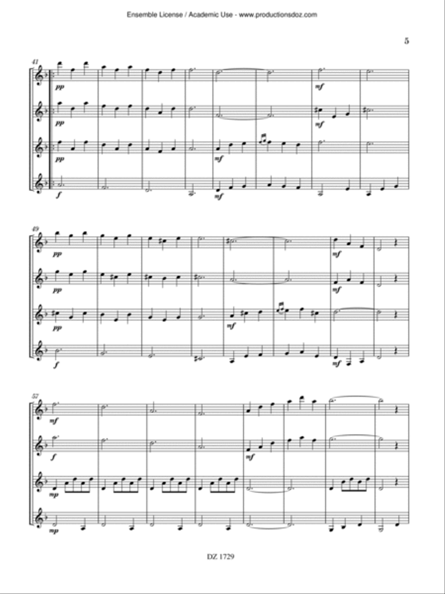 Lagrimas y Sonrisas Guitar Ensemble scores gallery preview page 5