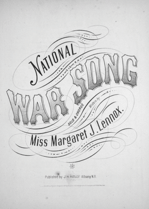 Book cover for National War Song. Solo & Chorus