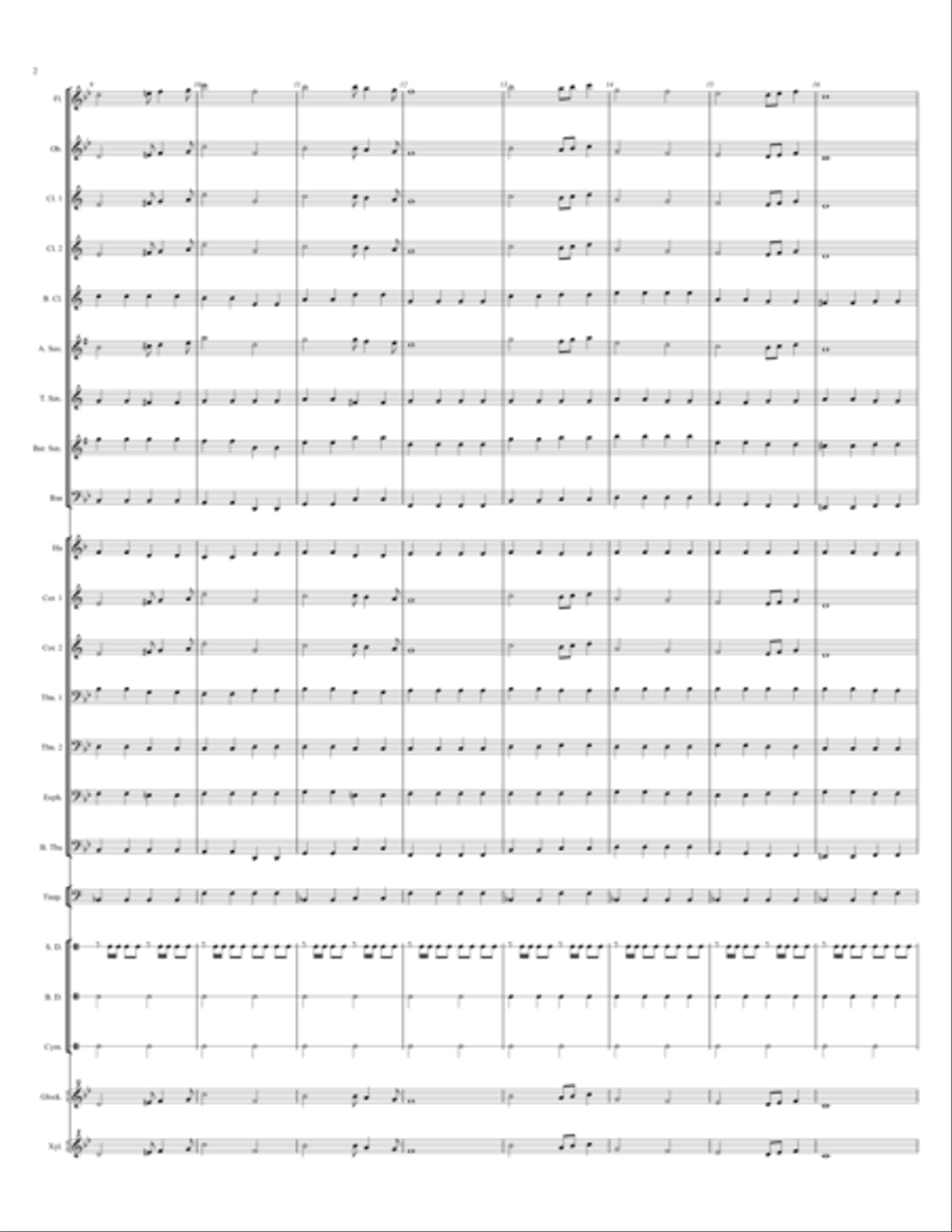 Pomp and Circumstance Concert Band scores gallery preview page 2