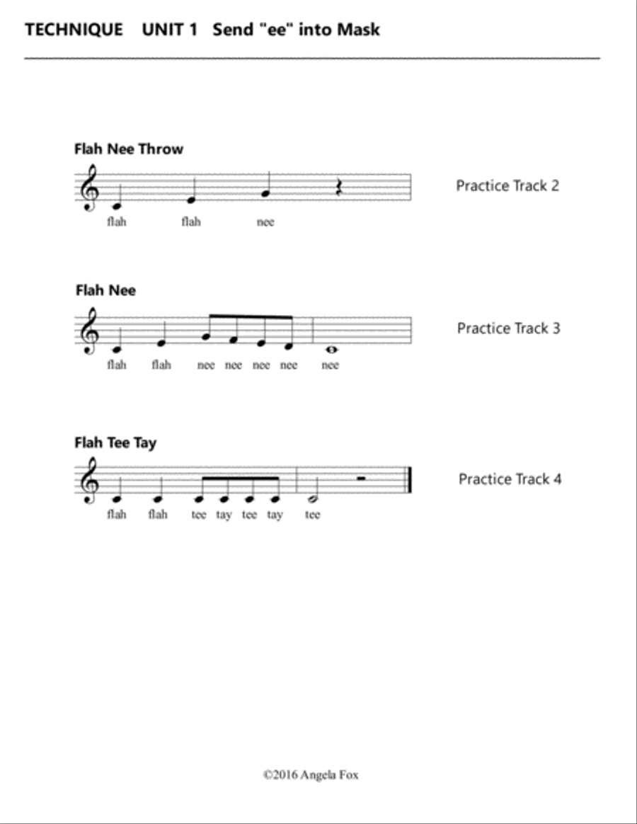Healthy Vocal Development: Technique Exercises Level 2B Voice scores gallery preview page 4