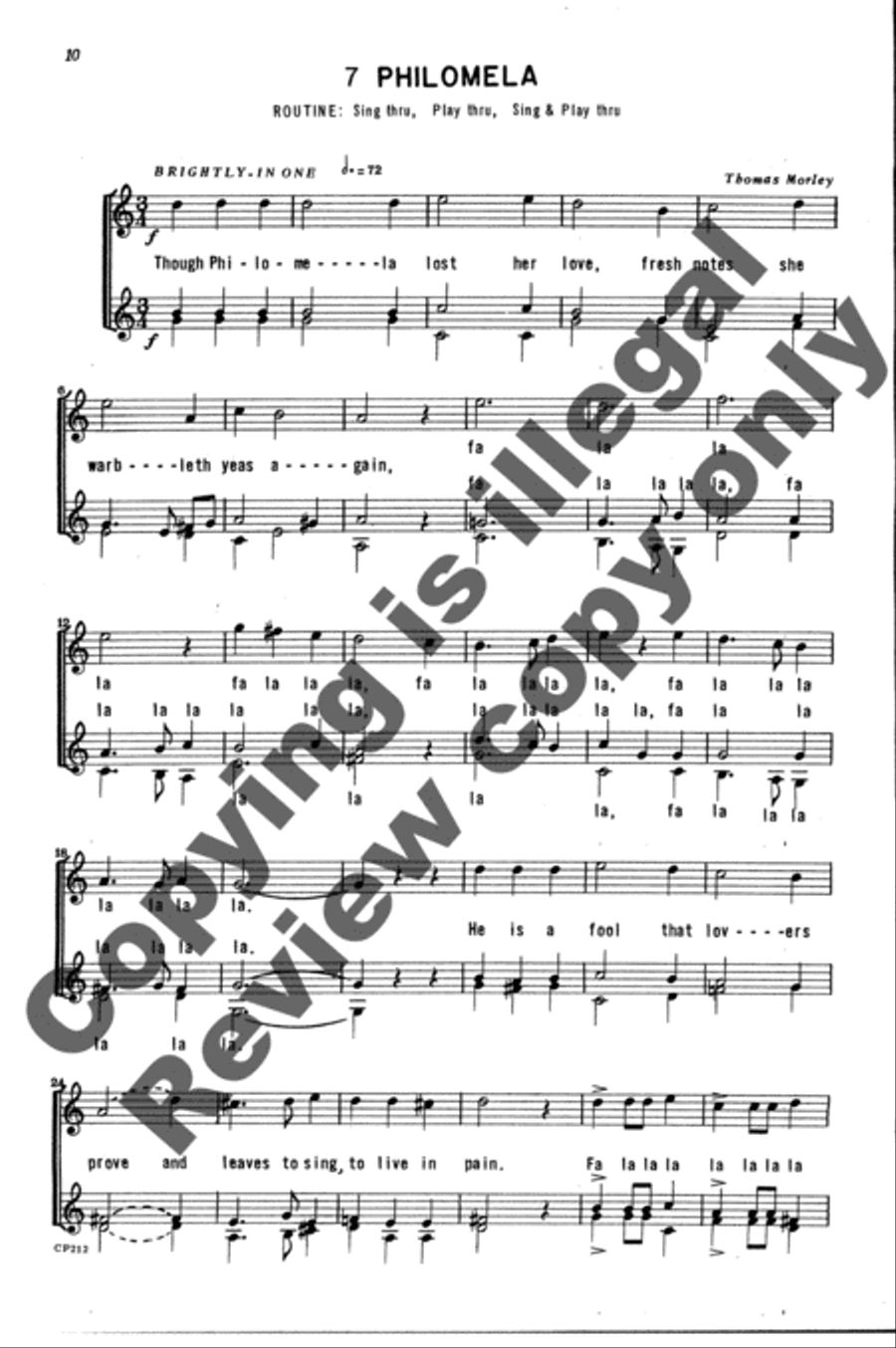 Her Majesty's Delight 4-Part scores gallery preview page 11