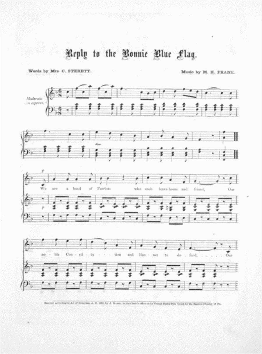 Reply to the Bonnie Blue Flag Voice scores gallery preview page 3