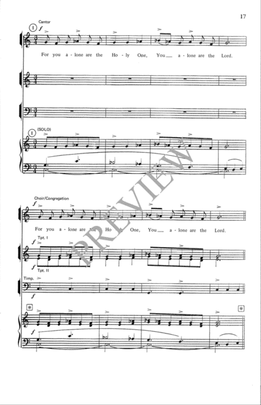 Festive Mass Festive Mass Unison Choir scores gallery preview page 18
