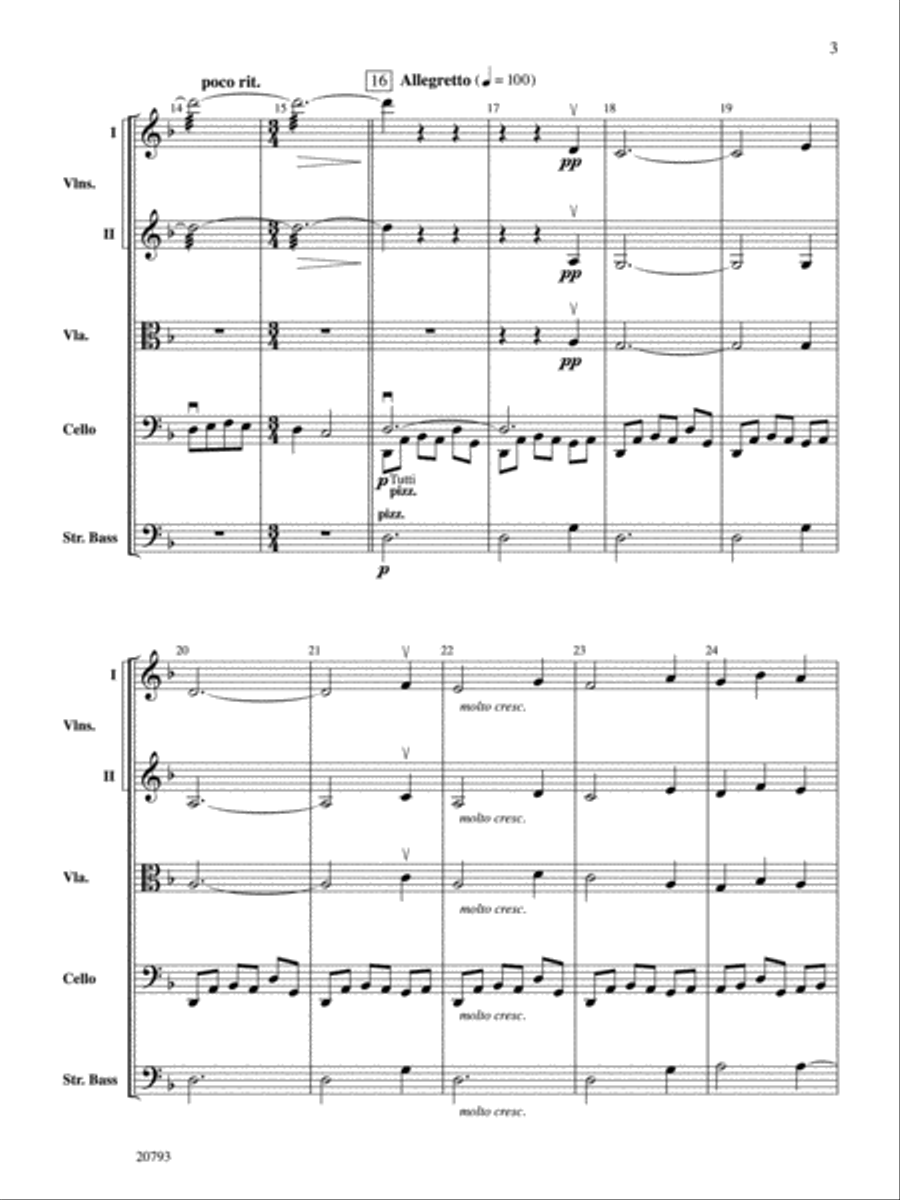 The Idylls of Pegasus String Orchestra scores gallery preview page 3