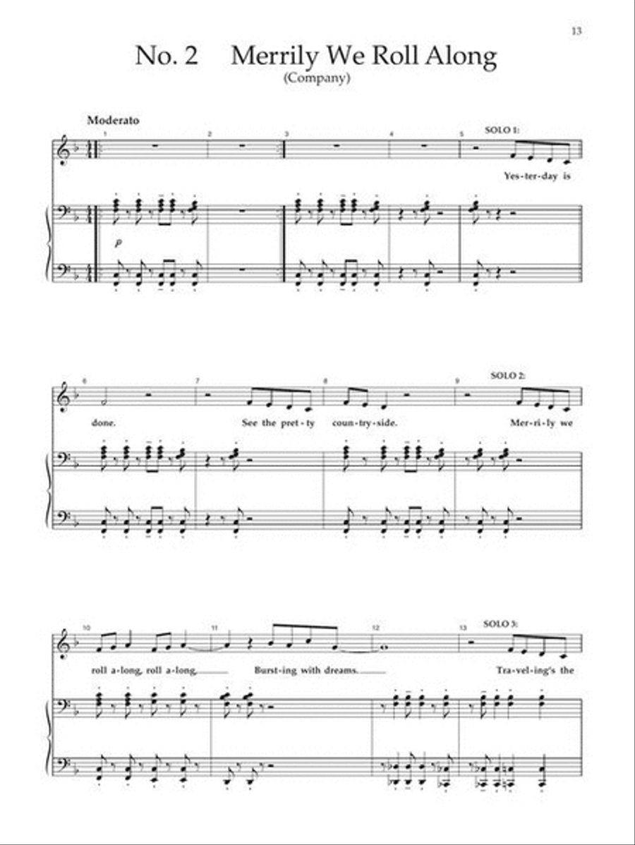 Merrily We Roll Along Voice scores gallery preview page 5