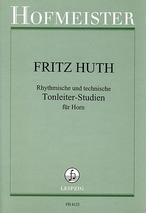 Book cover for Rhythmische und technische Tonleiter-Studien fur Horn