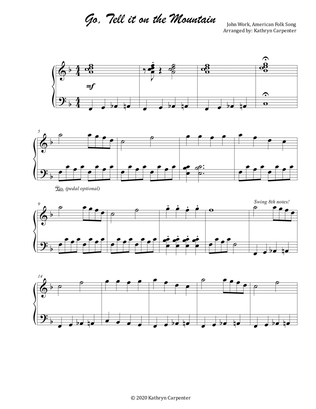 Book cover for Go Tell it on the Mountain (Intermediate Piano)