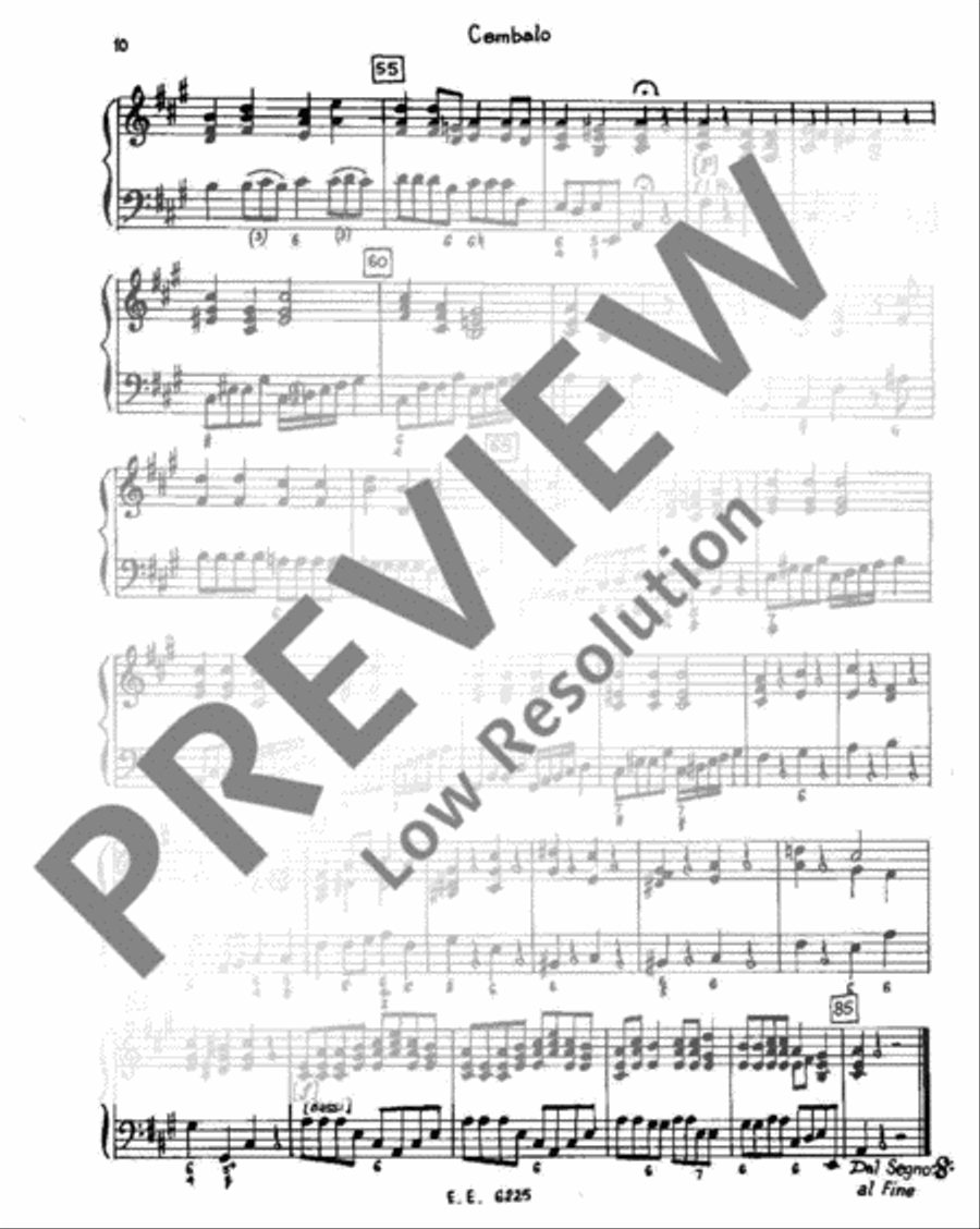 Concerto A major Harpsichord scores gallery preview page 11