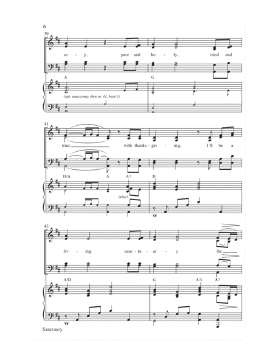 Sanctuary Sanctuary 4-Part scores gallery preview page 7