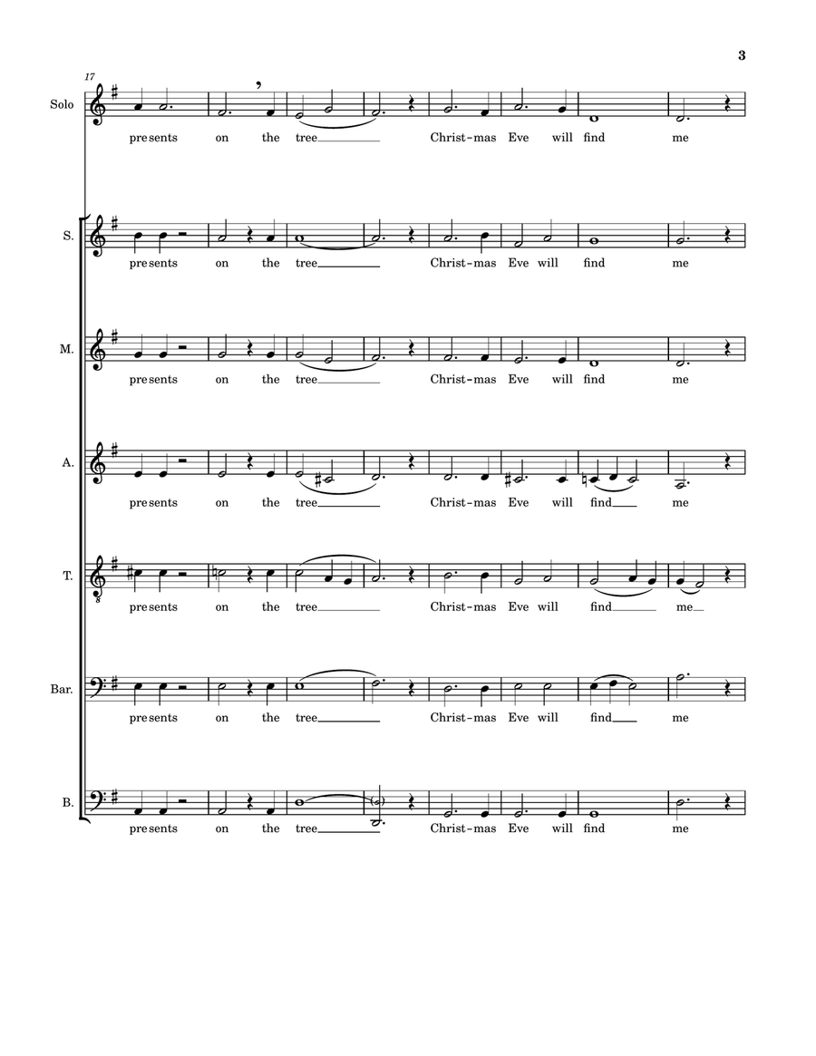 I'll Be Home For Christmas A Cappella scores gallery preview page 3