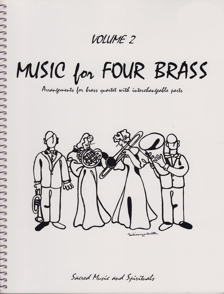 Music for Four Brass, Volume 2 - Set of 4 Parts for Brass Quartet (2 Trumpets, Trombone, Bass Trombone or Tuba)