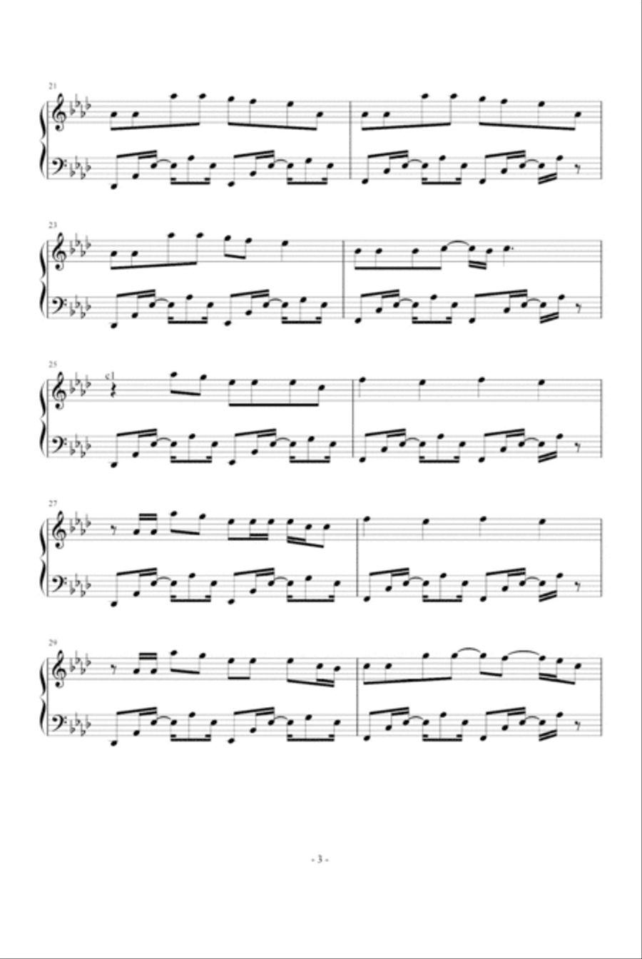 The Way I Still Love You Piano Solo scores gallery preview page 3