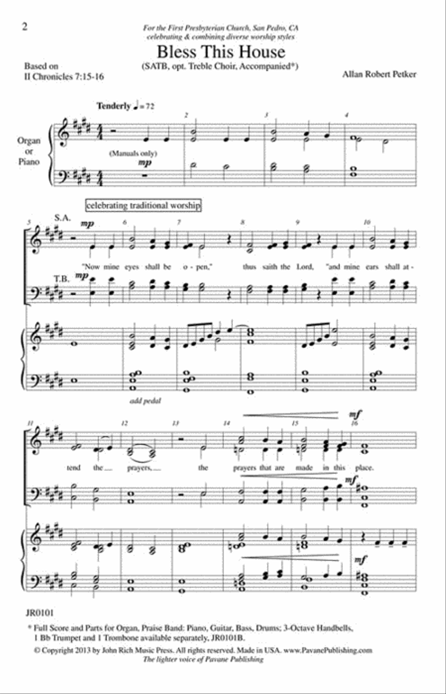Bless This House Bless This House Choir scores gallery preview page 2