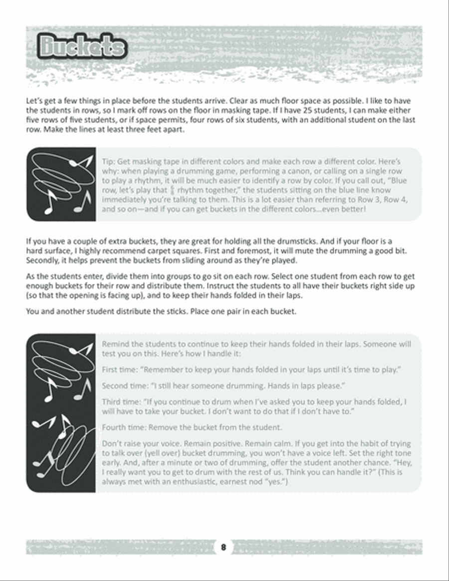 Buckets to Body Percussion Percussion scores gallery preview page 5