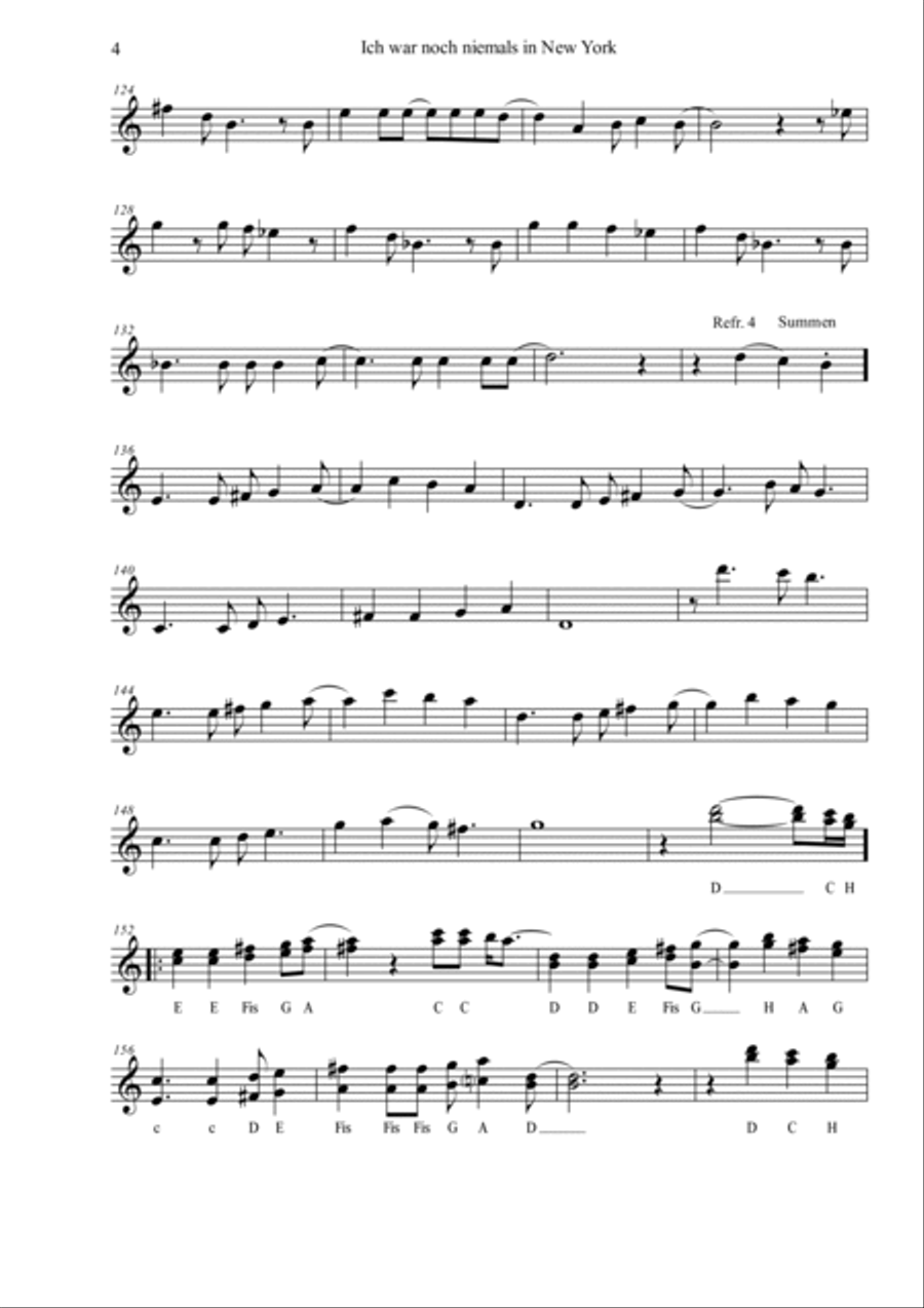 Ich War Noch Niemals In New York Woodwind Duet scores gallery preview page 4