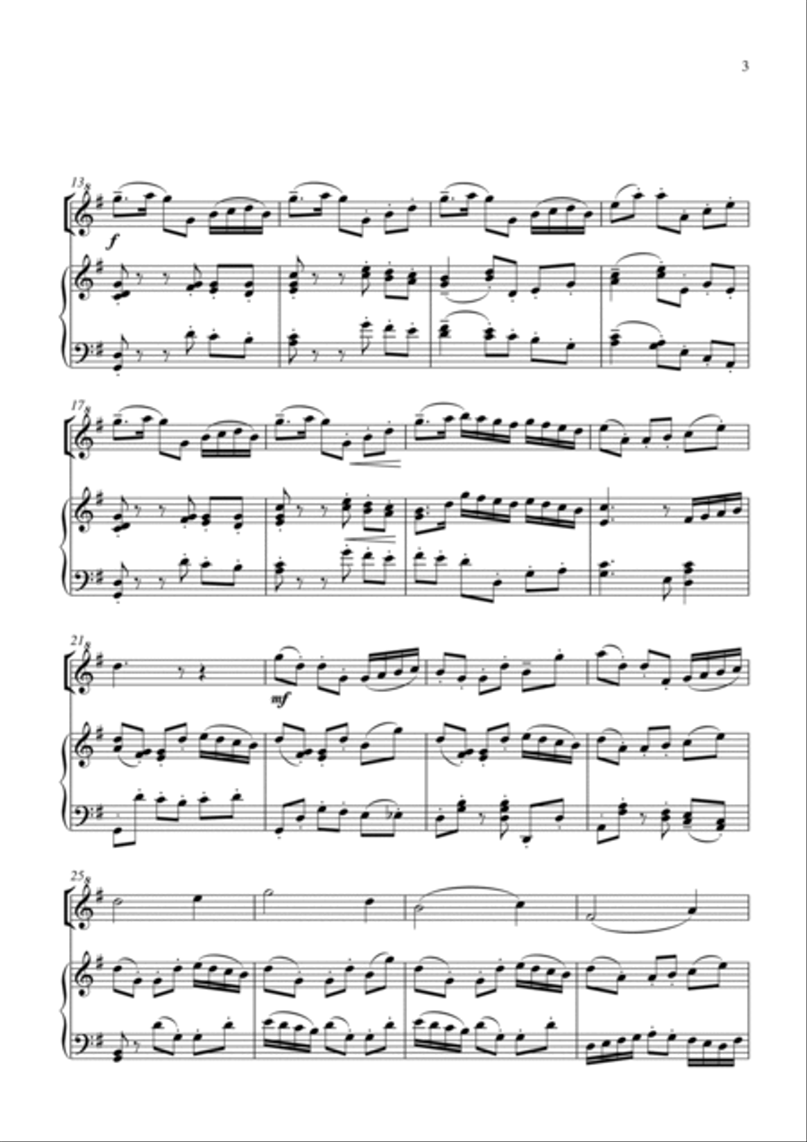 Geordie Tunes for Descant Recorder or Oboe and Piano (with optional Cello) Soprano Recorder scores gallery preview page 5