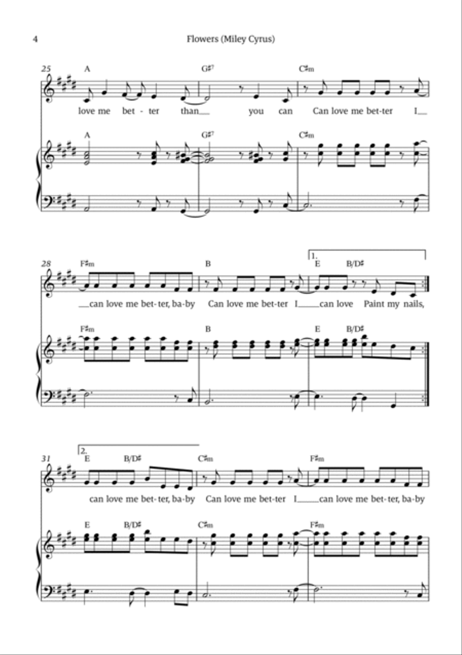 Flowers Voice scores gallery preview page 4