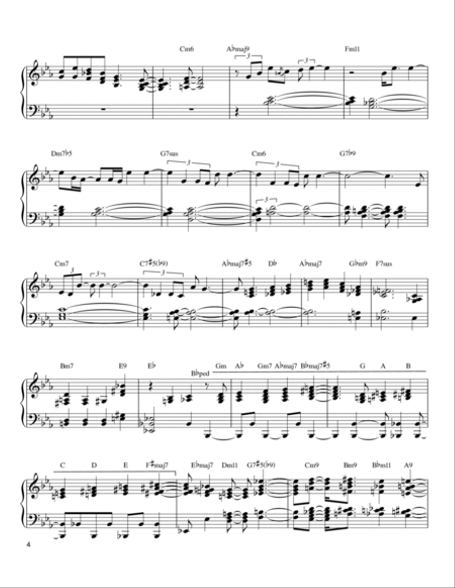 My Funny Valentine My Funny Valentine Piano Solo scores gallery preview page 4