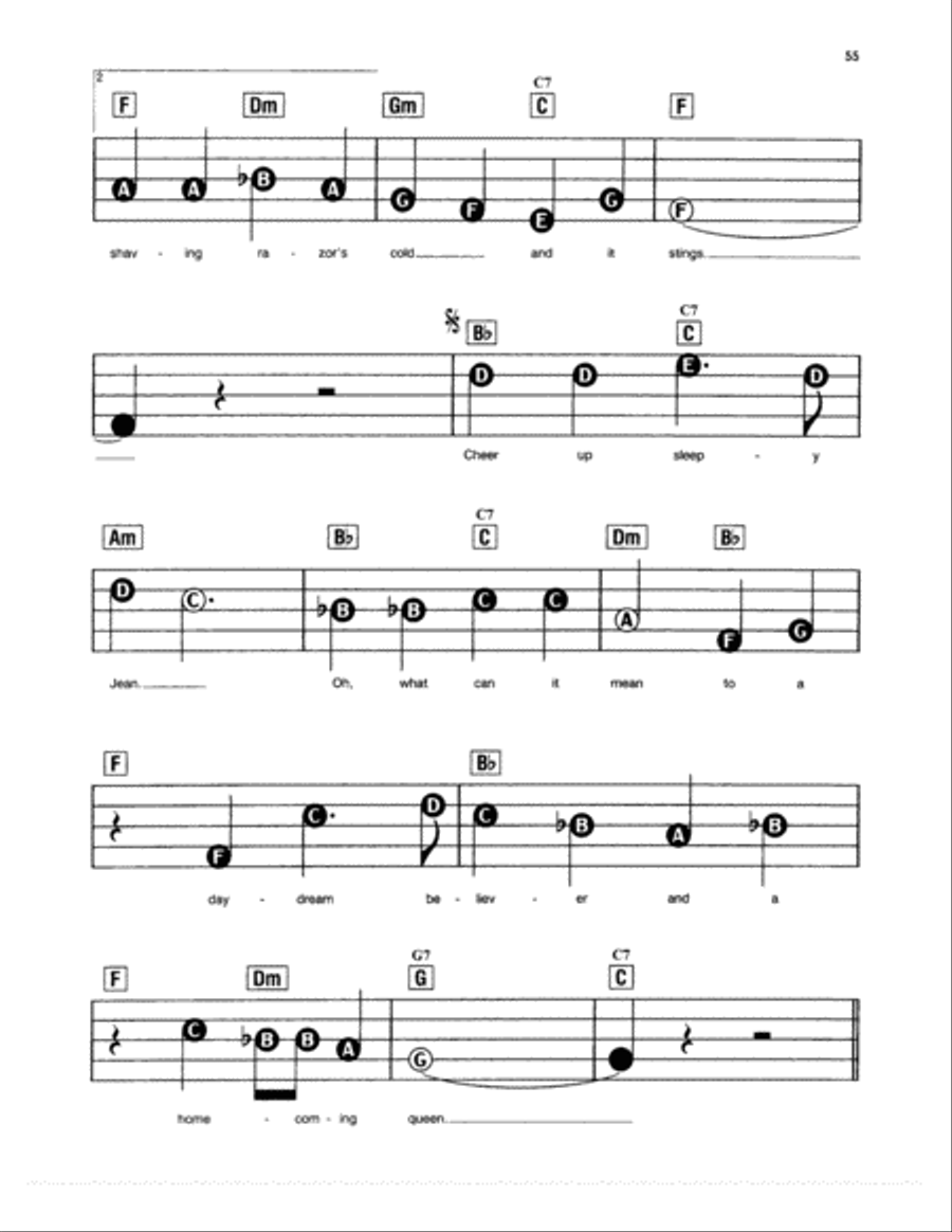 Daydream Believer Electronic Keyboard scores gallery preview page 2