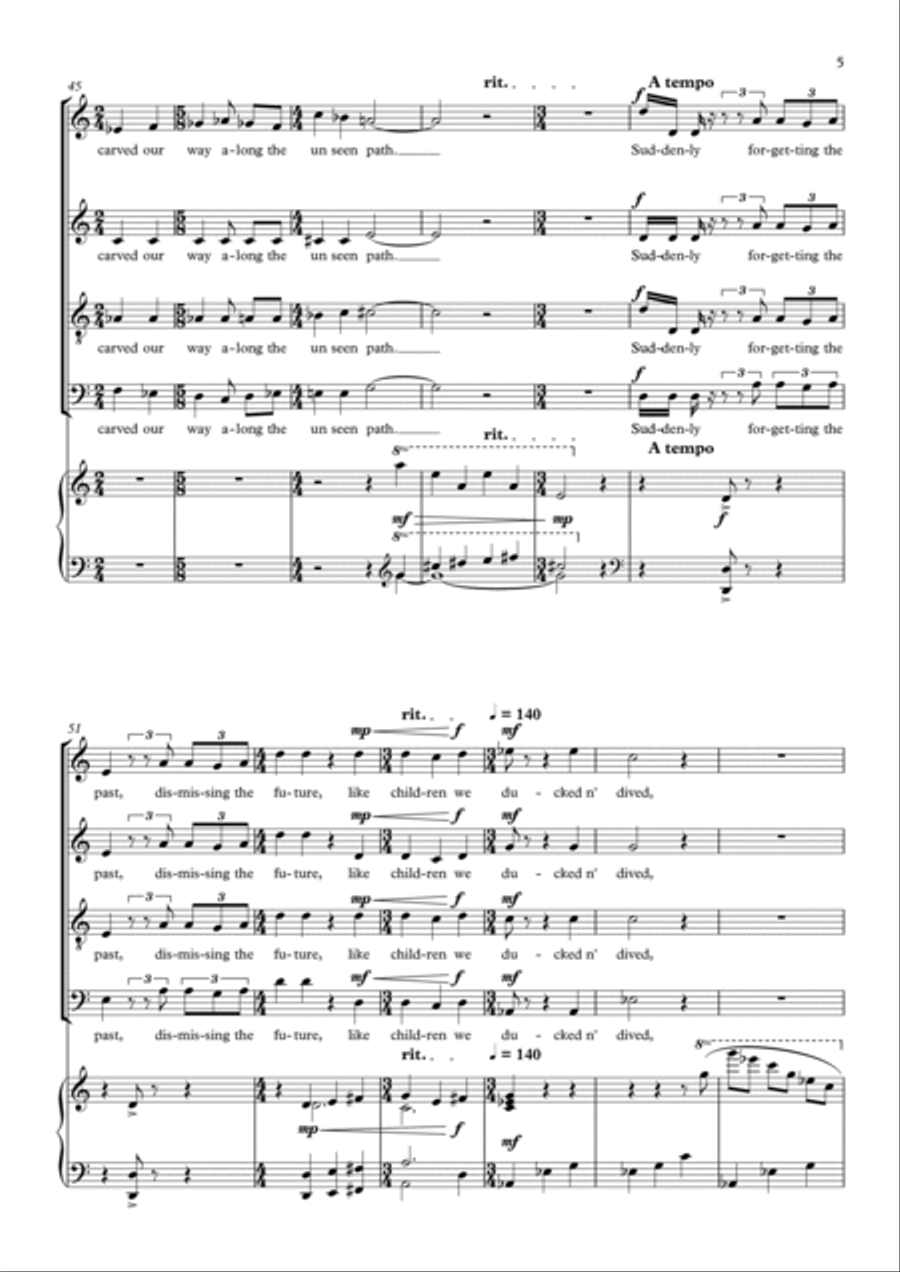 Winter Scene Choir scores gallery preview page 5