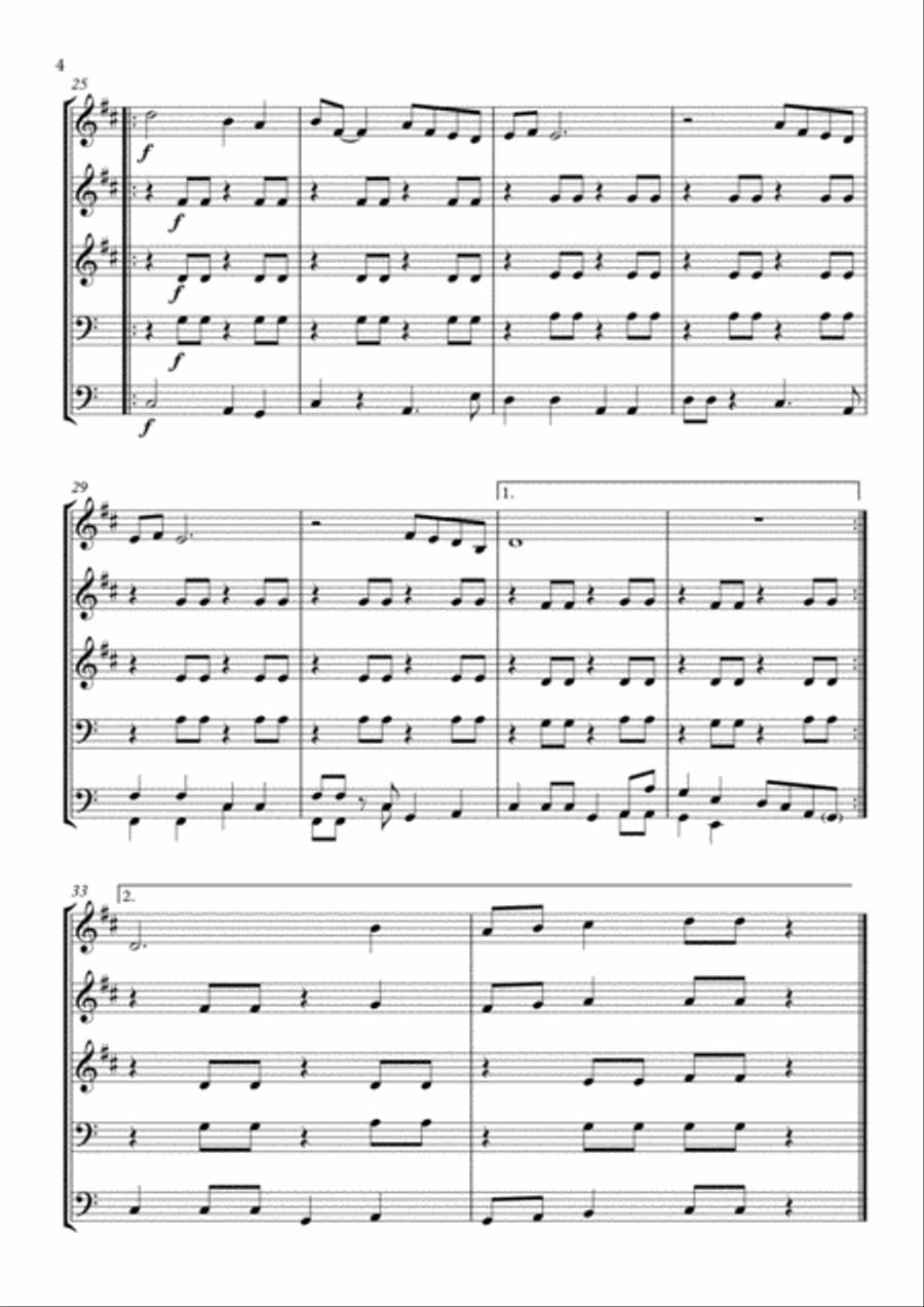 Don't Worry, Be Happy Brass Ensemble scores gallery preview page 4