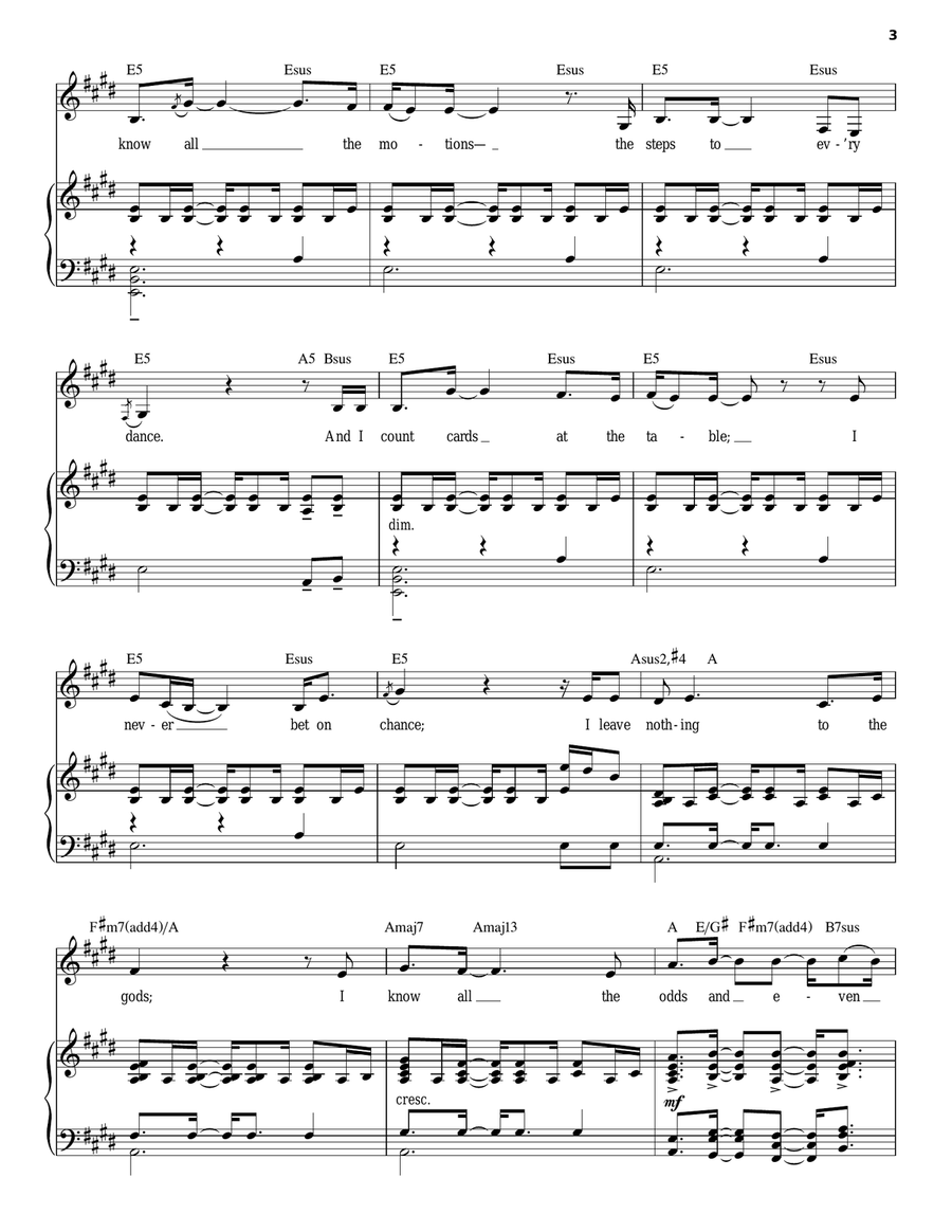 Here I Go (from If/Then: A New Musical) Piano, Vocal scores gallery preview page 3