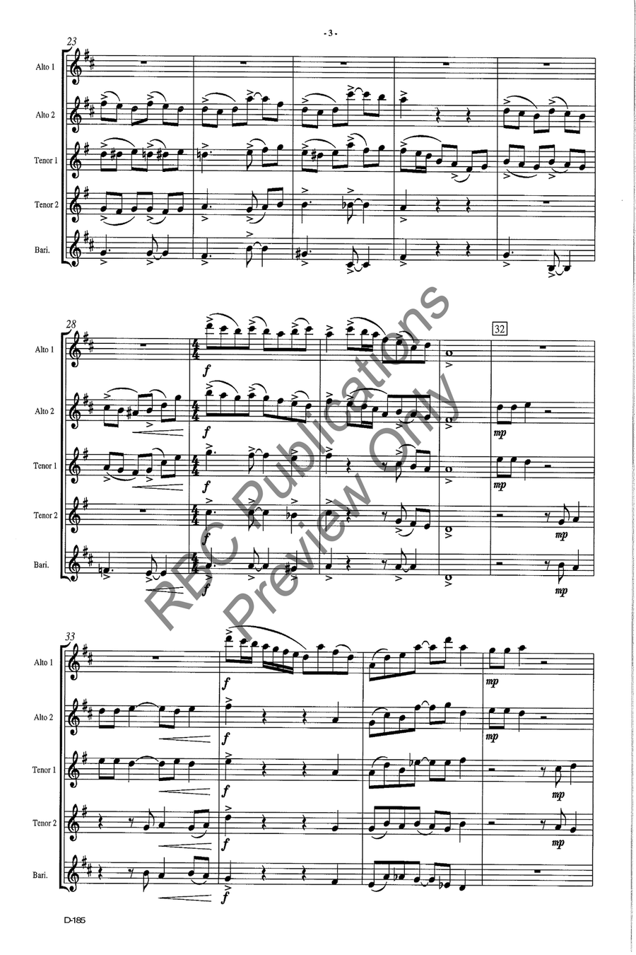 Saxuality Sax Quintet Saxuality Sax Quintet Saxophone scores gallery preview page 6