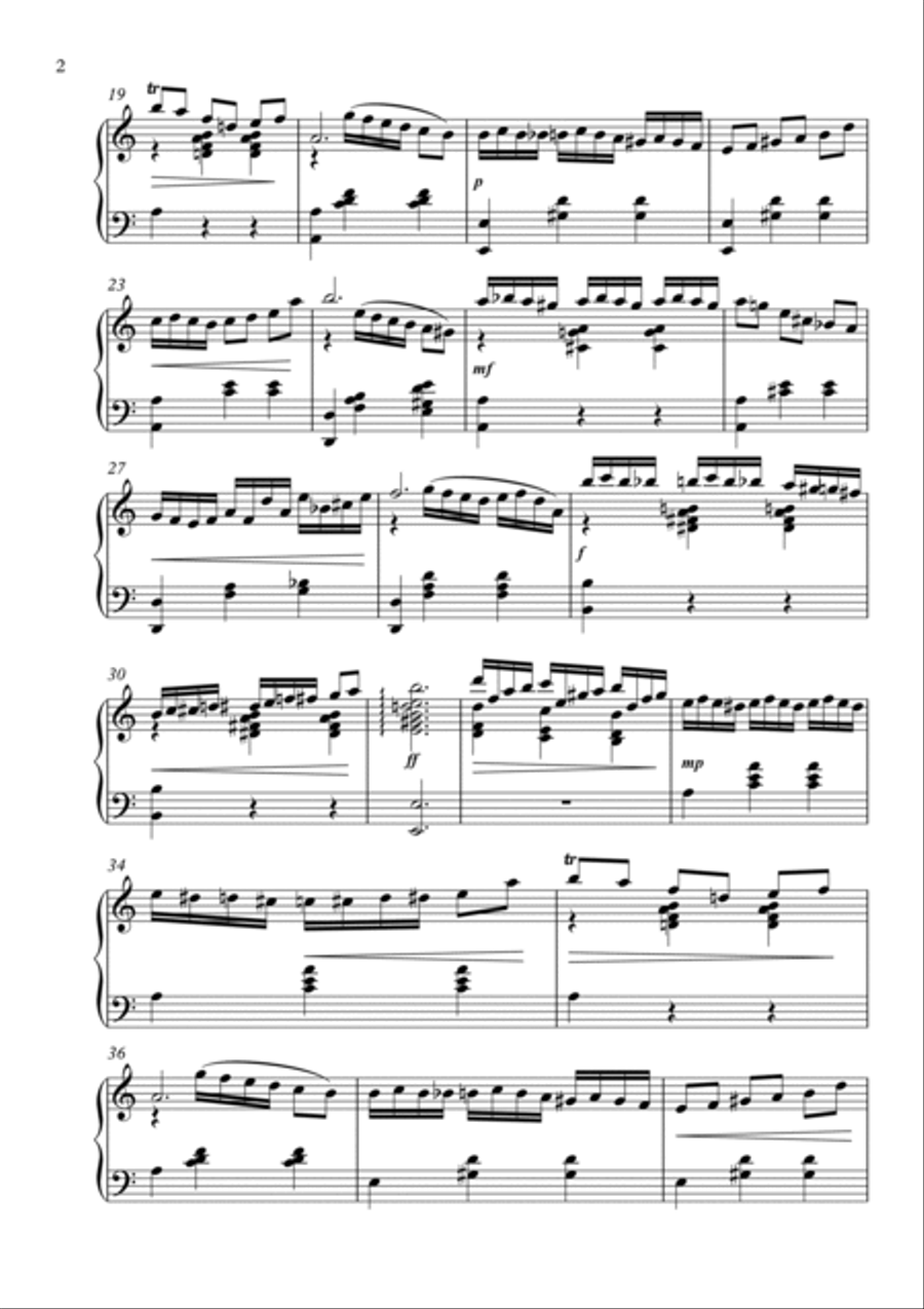The Witch of Woccabocca - The Dance of the Wicked Piano Solo scores gallery preview page 2