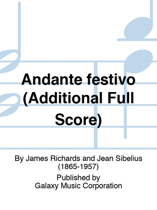 Andante festivo (Additional Full Score)
