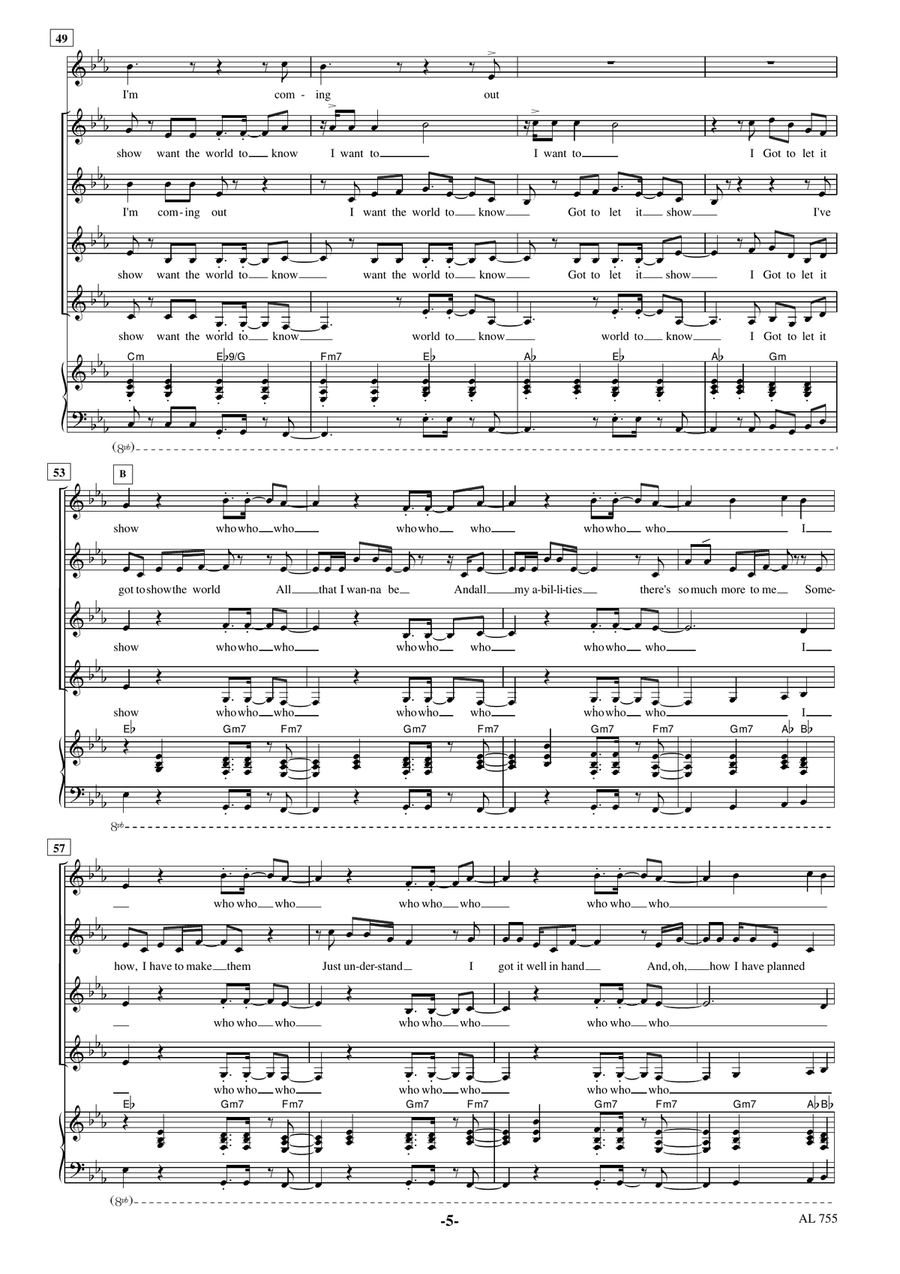 I'm Coming Out SSAA scores gallery preview page 5