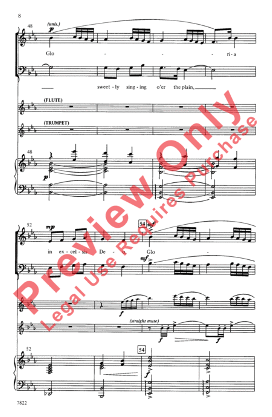 Joy: A Carol Cantata for Christmas 4-Part scores gallery preview page 8