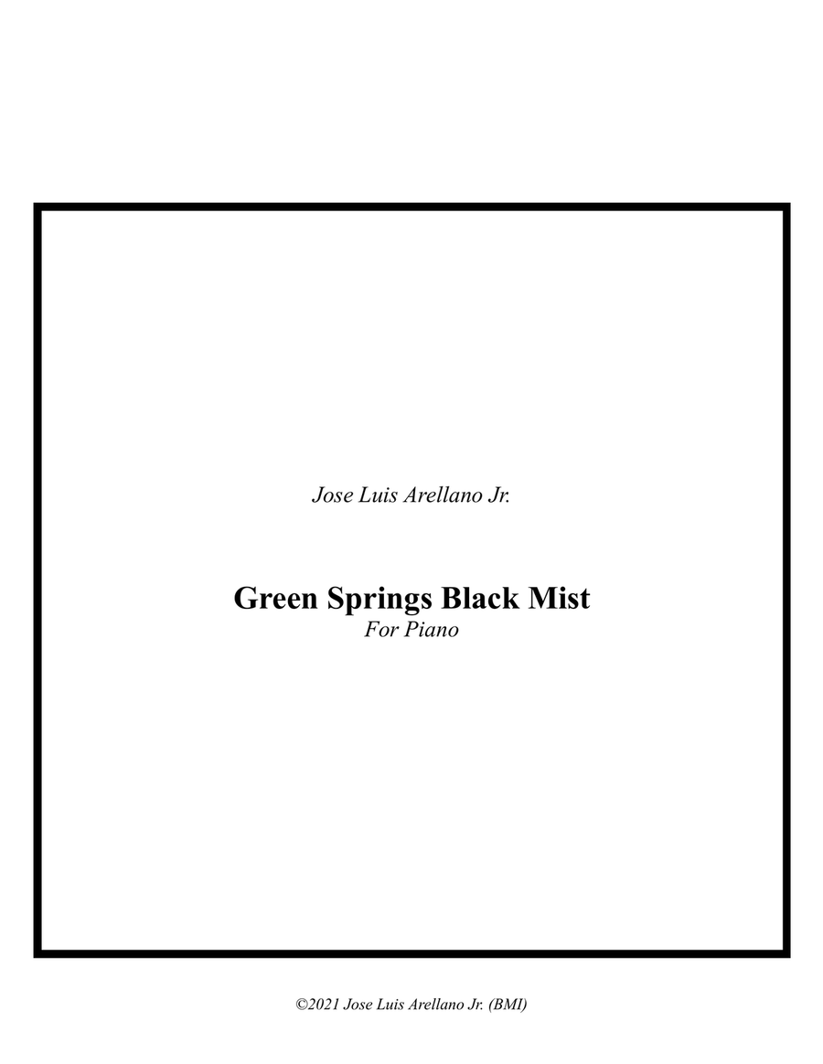 Green Spring Black Mist Piano Solo scores gallery preview page 1