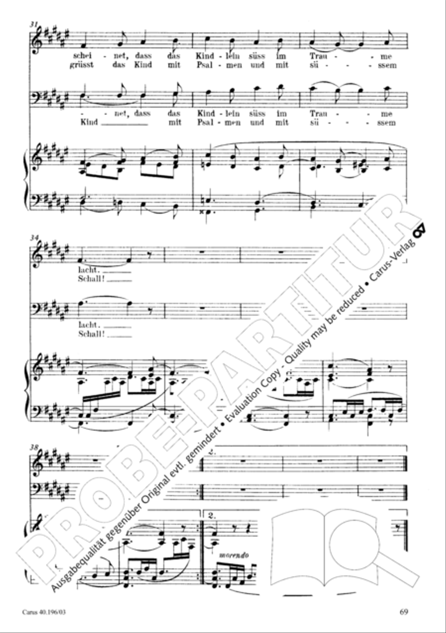 Die Geburt Christi SSA scores gallery preview page 70