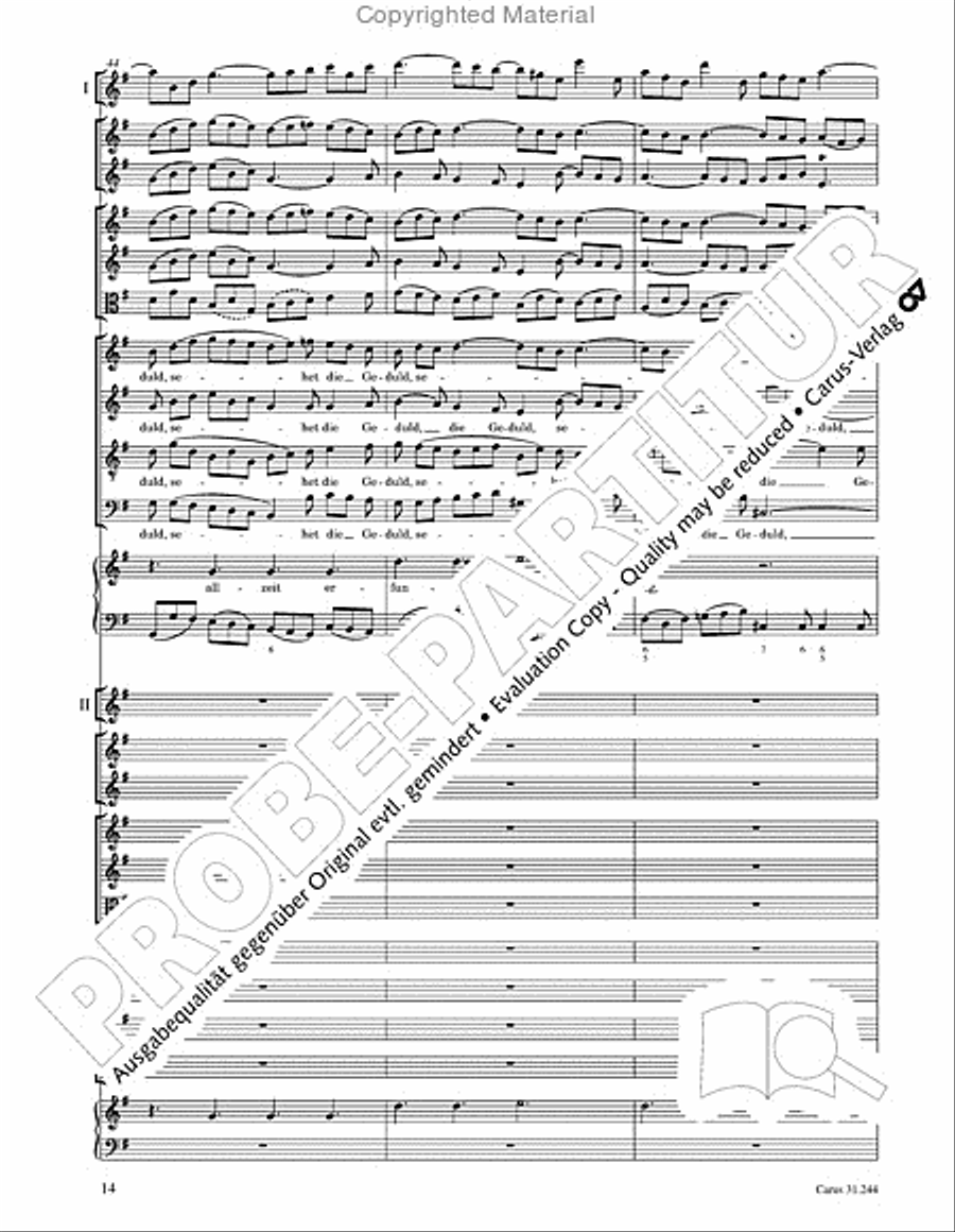 St. Matthew Passion (Matthaus-Passion) 4-Part scores gallery preview page 16