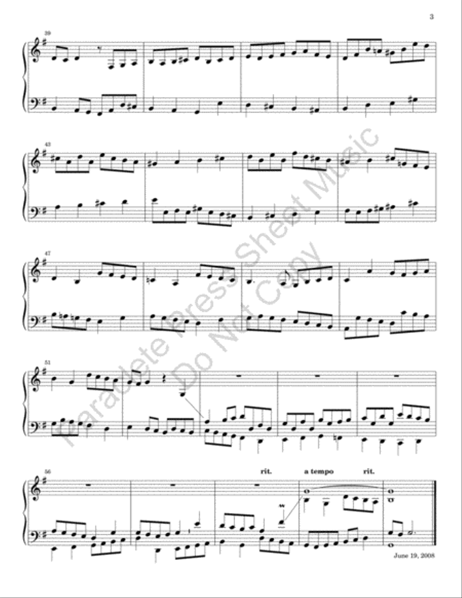 Tribute to Jeremiah Clarke Choir scores gallery preview page 4