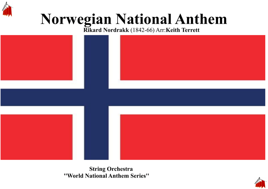 Norwegian National Anthem for String Orchestra (World National Anthem Series) String Orchestra scores gallery preview page 1