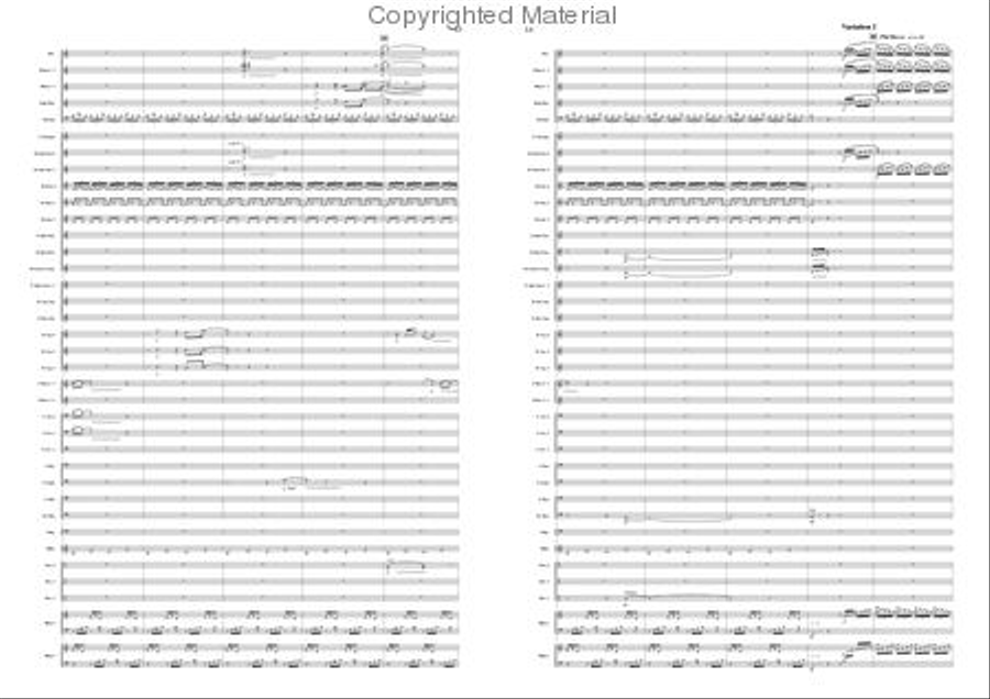 Variations on a Pentatonic Theme Concert Band scores gallery preview page 7