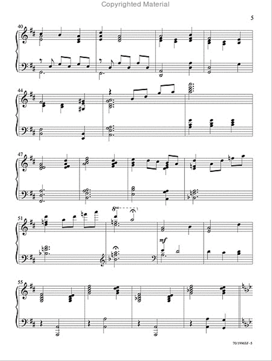 In the Light of the Cross Piano Solo scores gallery preview page 5