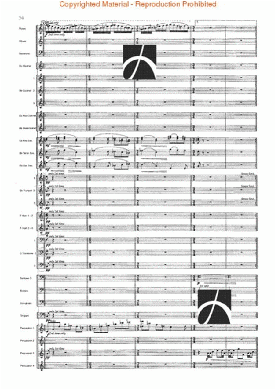 Spartacus Concert Band scores gallery preview page 55