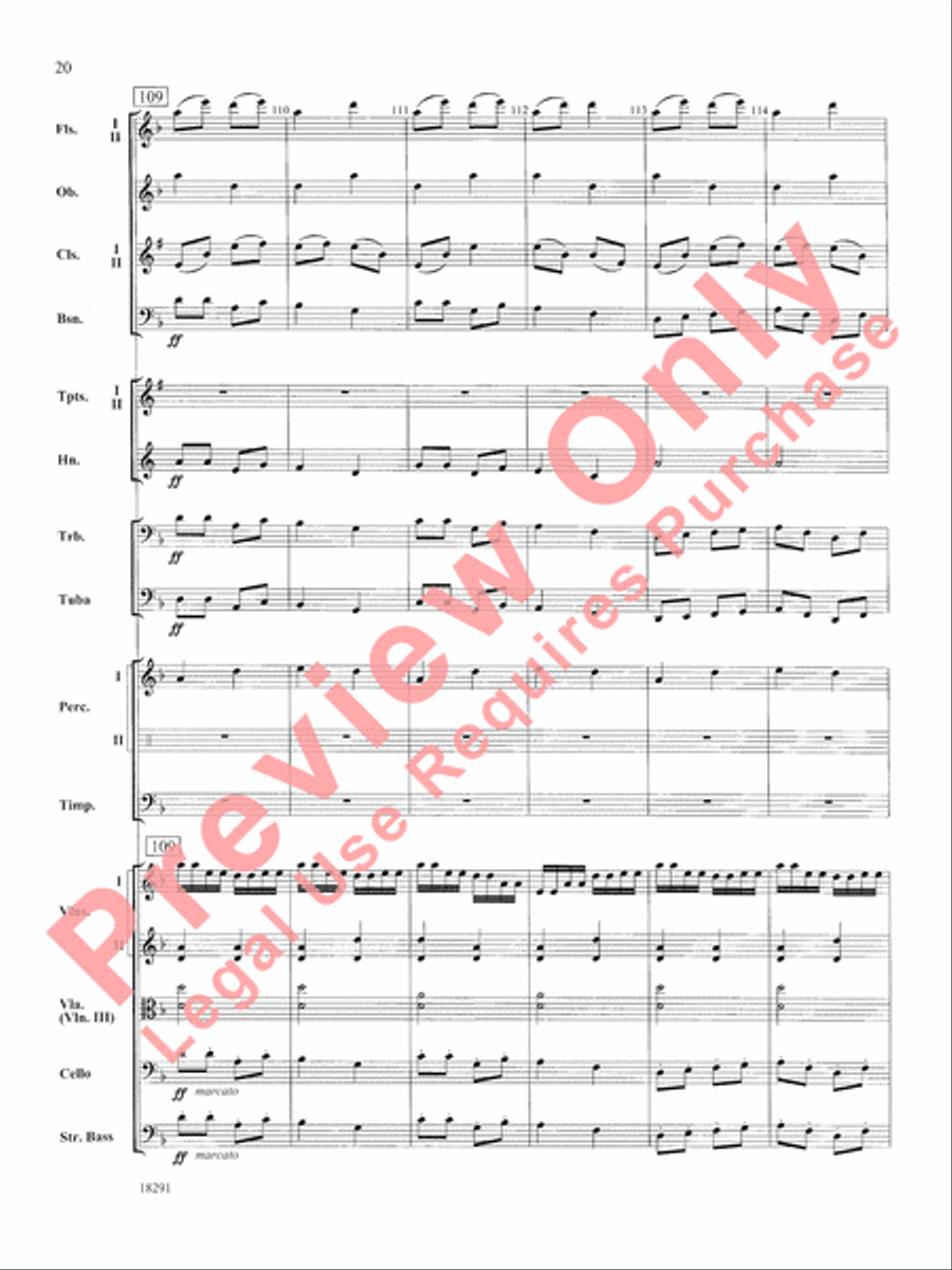 Hungarian Air and Dance Full Orchestra scores gallery preview page 21