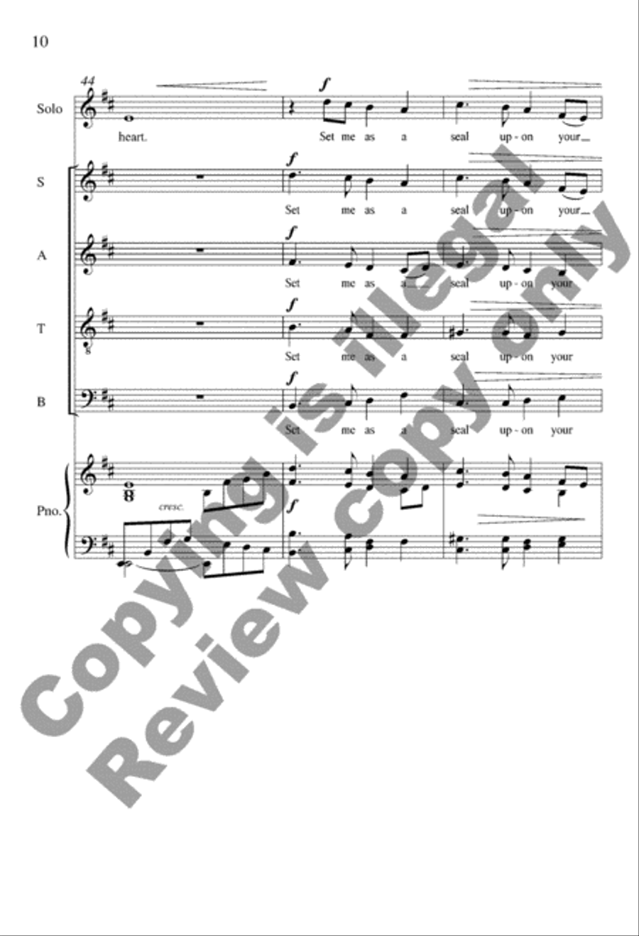 Set Me as a Seal 4-Part scores gallery preview page 10