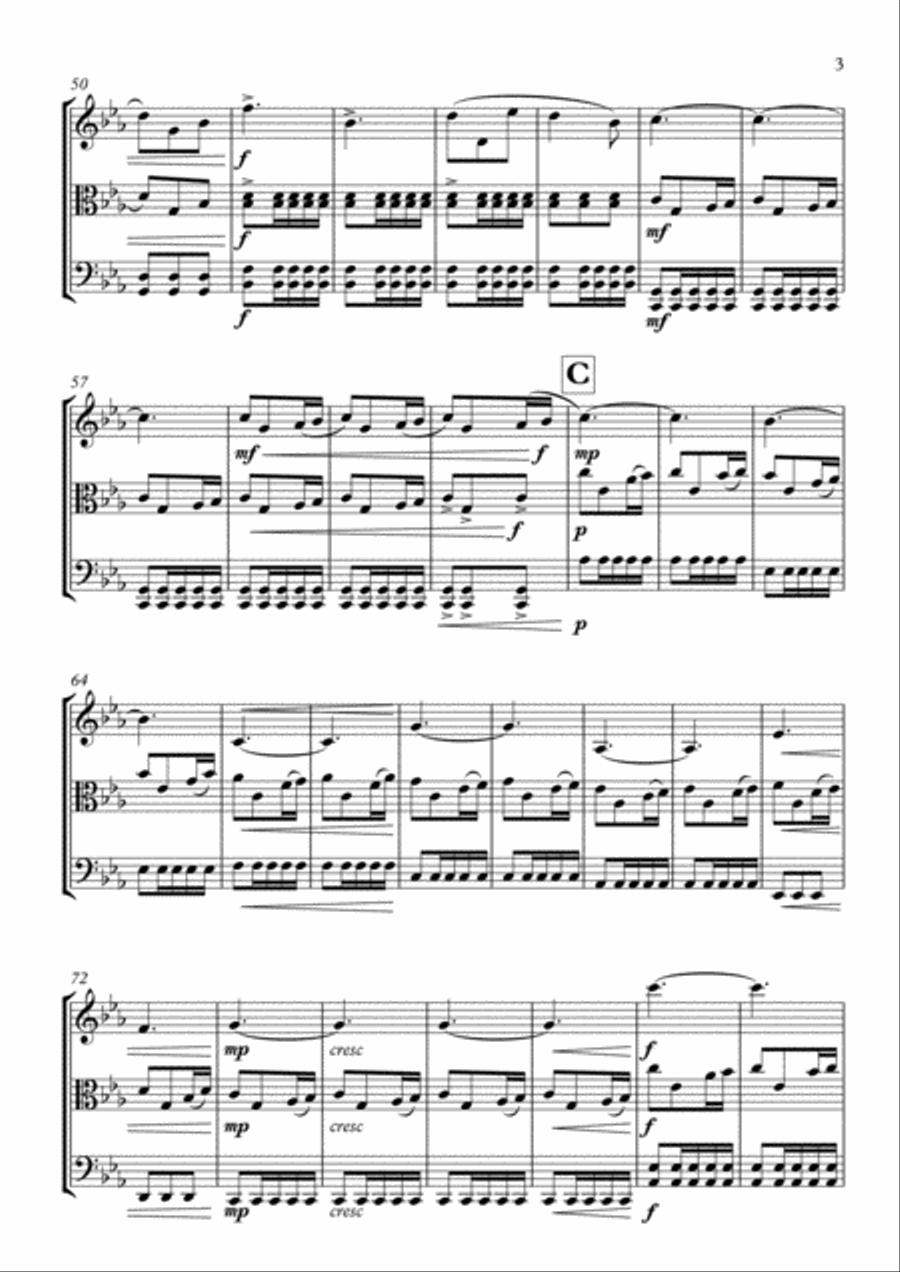 Game Of Thrones String Trio scores gallery preview page 4